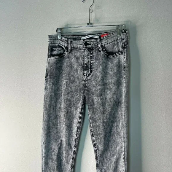 Celebrity Pink Acid Wash Skinny Jeans Black Gray Size 28 - Picture 3 of 6